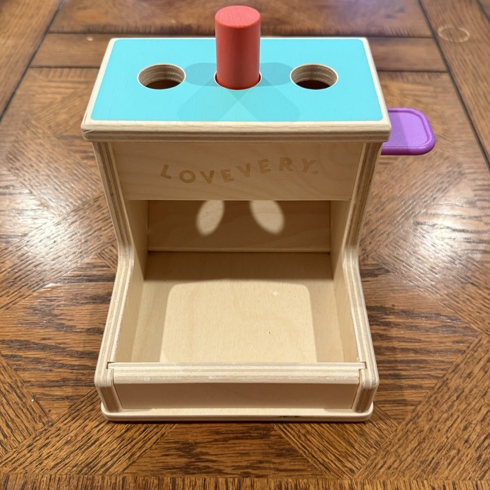 Lovevery Wooden Peg Drop The Thinker Play Kit Baby 11-12 Months‎ Montessori Toy